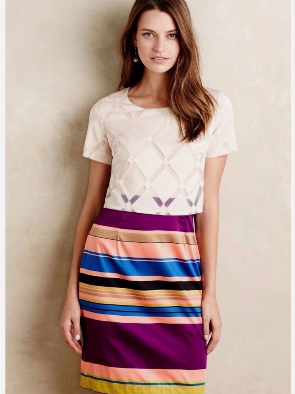 NWOT Anthropologie Carolina Dress by Weston, size 2, plum, swing bodice